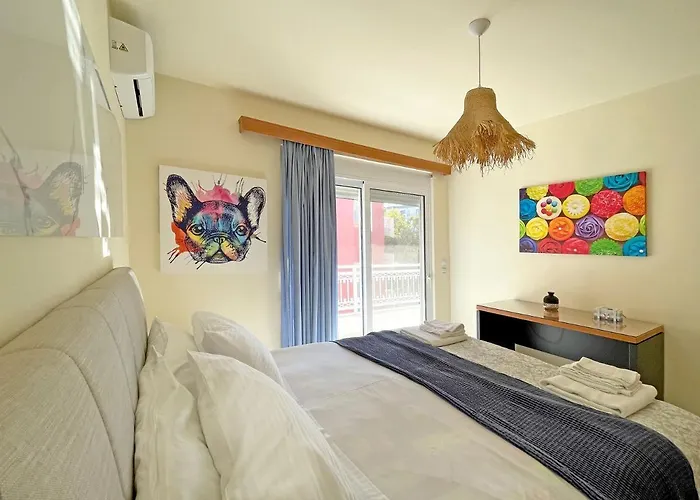 New Luxurious - 1 Minute From Elli Apartman Rhodes City